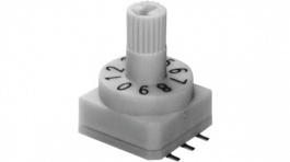 SMR 61010, Кодирующий переключатель; Пол: 10; SMD; 80мОм; Шаг: 2,54мм; 6,87Н, Knitter-switch