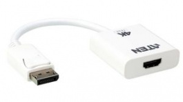 VC986B-AT, Video Cable Adapter, HDMI Socket, DisplayPort Plug, White, 180mm, Aten
