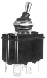 3646NF/2, Toggle Switch, On-On, Blade Terminal 6.3 x 0.8 mm, APEM