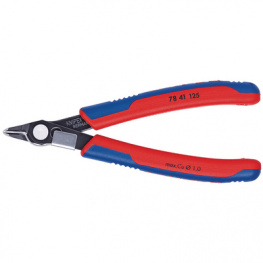 78 41 125, Electronic Side Cutter;125 mm with Bevel, Knipex