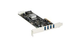 PEXUSB3S44V, PCI Express USB-A Card Adapter with SATA and LP4 Power, 4x USB 3.0, PCI-E x4, StarTech.com