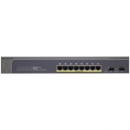 GS510TP-100EUS, Switch 8x 10/100/1000 PoE 2x SFP Desktop 19", NETGEAR