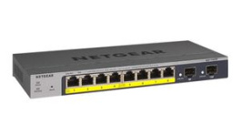 GS110TP-300EUS, PoE Switch, Layer 2 Managed, 1Gbps, 55W, RJ45 Ports 8, PoE Ports 8, NETGEAR