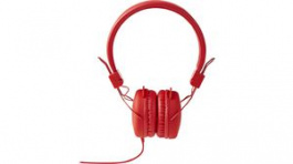 HPWD1100RD, Wired On-Ear Headphones 1.2m Round Cable Red, Nedis (HQ)