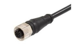 1200659519, Micro-Change (M12) Single-Ended Cordset with Knurled Hexnut 5 Poles Female to Pigtail 22 AWG Black TPU WSOR 2m, Molex