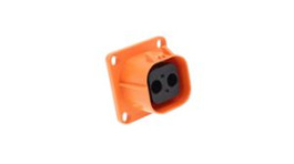 HVSL362022A, Housing 16mm, Plug, 1 Rows, 2 Poles, Orange, Amphenol