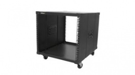 RK960CP, 19" Portable Server Rack with Handles, Floor Standing, 9U, Steel, Black, StarTech.com
