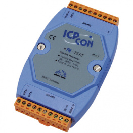 I-7510-CR, Repeater, RS485, RS485, 1200 m, 115.2 kBit/s, ICP DAS