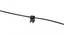 T50ROSEC4A-W PA66W BK 500, Cable Tie with Edge Clip Top - Perpendicular / Edge 1-3mm 20, HellermannTyton