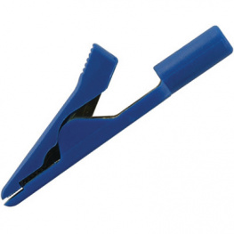 MA 1 S BLUE, Crocodile clip diam. 2 mm blue, SKS Kontakttechnik