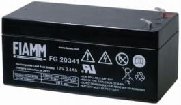 FG20341, Lead-Acid Battery, 12 V 3.4 Ah, FIAMM