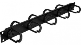 SY507-D, 19"cable manager 1 HE 5 front eyelets, 4 rear eyelets, Maxxtro