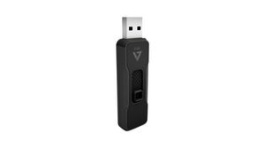VP28G, USB Stick with Slide-In Connector, 8GB, USB 2.0, Black, V7