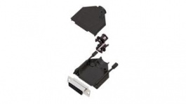 DTZK15-BK-DMS-K, DA-15 Socket D-Sub Connector Kit, Zinc Backshell, Encitech Connectors