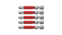 42123, Насадка; Pozidriv; PZ3; 49мм; Монтаж: 1/4" (E6,3мм); 5шт; Серия: TY, Wiha