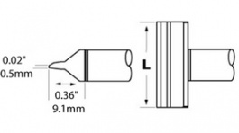 CFV-BL250, Blade tip 25.0 mm 390 °C, Metcal