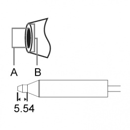 DFP-CN3, Desoldering Tip, Standard lenght, 390 °C, Metcal