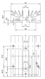 KL-108/75/SW Радиатор: штампованный; ребристый; TO220; черный; L: 75мм; W: 54мм