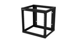RK919WALLO, 2-Post Open Frame Rack, 9U, Steel, 80kg, Black, StarTech.com