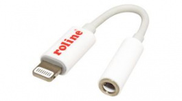 12.03.3214, Audio Adapter, Straight, Apple Lightning 8-Pin Plug / 3.5 mm Socket, Roline