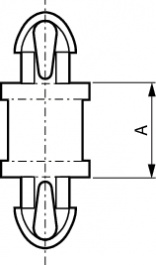 DLCBST-6-01, Spacer, Miniature 9.53 mm, Essentra (former Richco)