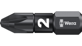 05057621001, Насадка; Pozidriv®; PZ2; Длина: 25мм; Монтаж: 1/4" (D6,3мм), Wera Tools
