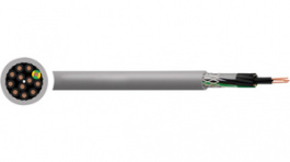 RND 475-00292 [50 м], Mains cable&nbsp;&nbsp; 5 x0.50 mm2 Copper shielded , 300/500 V grey, RND Cable