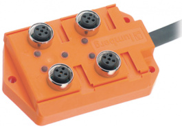 ASBV 4/LED 5-256/5 M, Actuator-sensor box, 4-way ASBV 4/LED 5-256/5 M, Lumberg Automation (Belden brand)