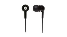 HA100-2EP, Headphones, In-Ear, Stereo Jack Plug 3.5 mm, Black / Silver, V7
