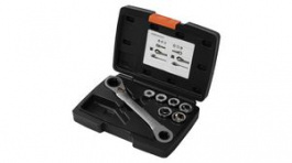 RND 550-00375, 13-In-1 Ratchet Combination Spanner and Socket Set, 7 Pieces, RND Lab