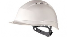 QUAR1BC, Safety Helmet Size Adjustable White, Delta Plus