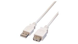 11.99.8946, USB Cable USB-A Plug - USB-A Socket 800mm White, Value