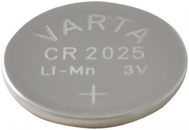 CR2025, Button cell battery,&nbsp;&nbsp;Lithium Manganese Dioxide, 3 V, 170 mA, Varta