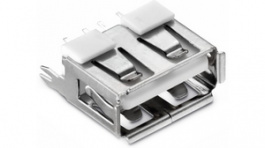 614004185023, Socket, vertical USB 2.0 A 4P THT, WURTH Elektronik