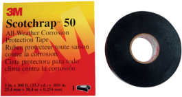 SCOTCHRAP 50, Anti-Corrosion Protection Tape Black 51 mmx30 m, 3M