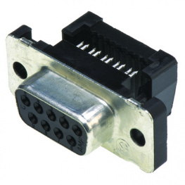 1658612-4, Вилка; D-Sub; PIN:9; "мама"; IDC; на шлейф, TE Connectivity