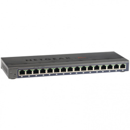 GS116E-200PES, ProSAFE Plus Switch 16x 10/100/1000 - Desktop, NETGEAR