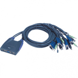 CS64US-AT, Easy KVM Switch 4-port VGA USB, Aten