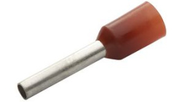 RND 465-00893 [100 шт], Bootlace Ferrule 10mm2 Red 28mm Pack of 100 pieces, RND Connect