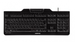 JK-A0100DE-2, Keyboard with Built-In Chip Reader, LPK, KC100SC, DE Germany/QWERTZ, USB, Black, Cherry