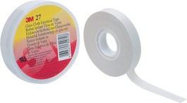 27 12MMX55M, Glass fabric tape, white 12 mmx55 m, 3M