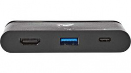 TCARF240BK, USB Type-C Computer Hub 3-Port USB A Socket/USB C Socket/HDMI Socket, Nedis (HQ)