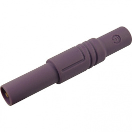 LAS S G VIOLETT / VIOLET, Safety plug diam. 4 mm Violet CAT III, SKS Kontakttechnik