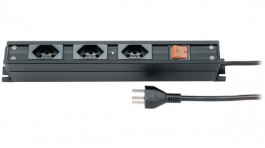 19 6117 3K3 S, Outlet Strip, 4xJ (T13), 3 m, Steffen