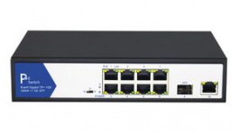 21991193, PoE Switch, 1Gbps, 150W, RJ45 Ports 9, PoE Ports 8, Value