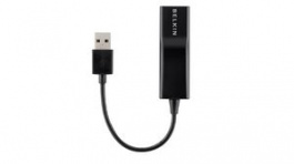 F4U047BT, Ethernet Adapter USB-A Male - RJ45 Black, BELKIN