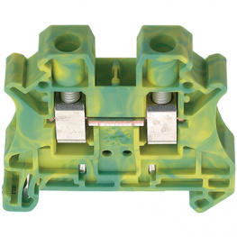 3044157, UT 6-PE terminal block green-yellow 0.2...6 mm2, Phoenix Contact
