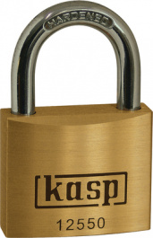 K12550D, Padlock brass 50 mm, Kasp