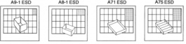 A8-1 ESD, Compartment Insert ESD 79 x 55 x 47 mm 79 x 55 mm, Raaco