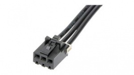 36921-0300, L1NK 396 Receptacle Cable Assembly, 3.96mm Pitch, 75mm, Black, Molex